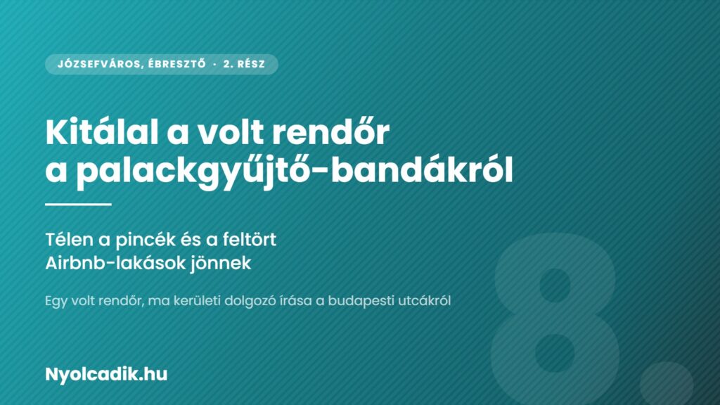 Kitálal a volt rendőr a palackgyűjtő-bandákról: télen a pincék és a feltört Airbnb-lakások jönnek – Nyolcadik.hu grafika, 2. rész