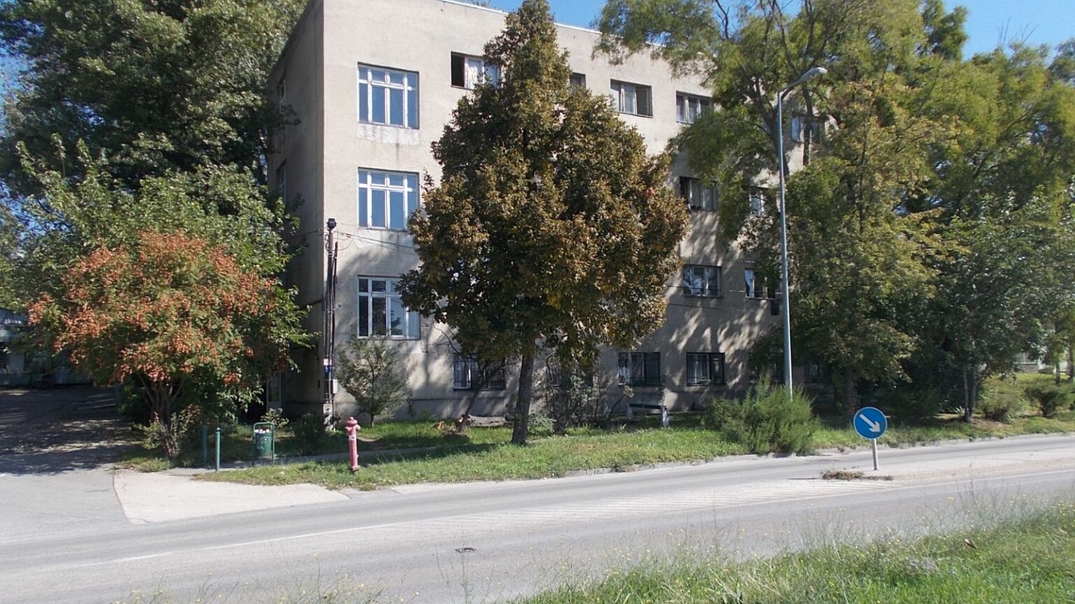 A BMSZKI Külső Mester utcai átmeneti szállásának épülete