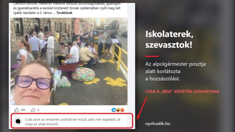 Udvarhelyi Tessza posztja – a hozzászólás korlátozva
